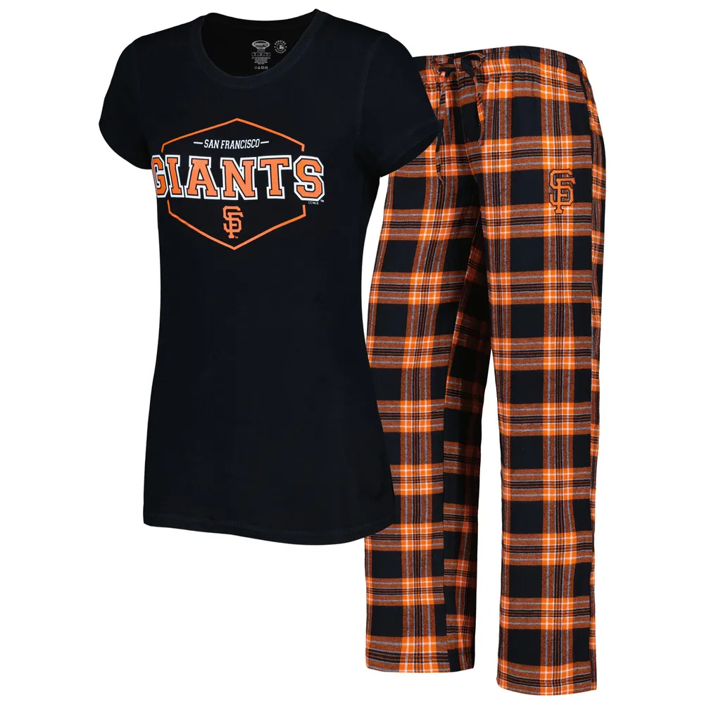 Women's Concepts Sport Black/Orange Philadelphia Flyers Badge T-Shirt &  Pants Sleep Set