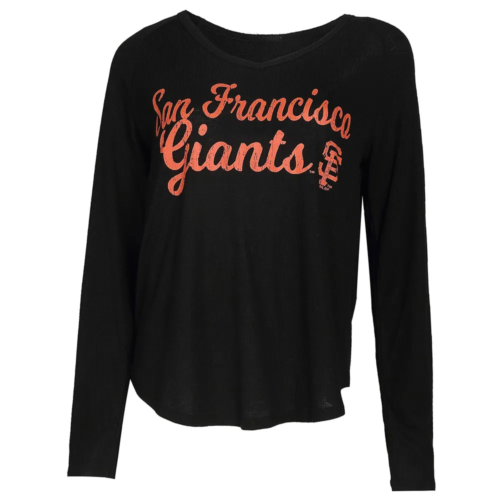 Lids San Francisco Giants Concepts Sport Women's Composure Long Sleeve Top  - Black