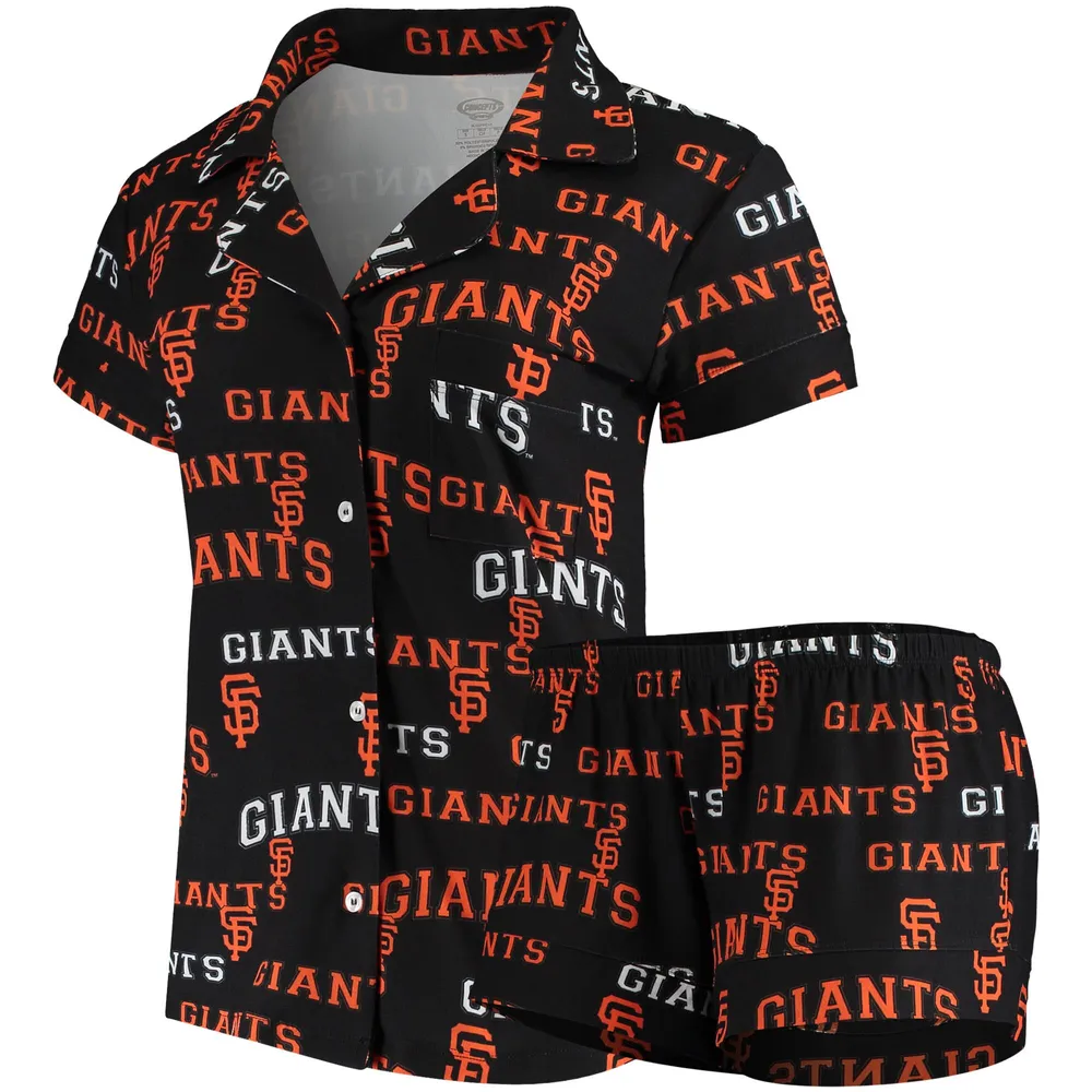 Concepts Sport Philadelphia Phillies Women's Red Zest Allover Print Button-Up  Shirt & Shorts Sleep Set