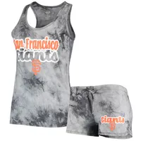 Women's Concepts Sport Charcoal San Francisco Giants Billboard Racerback Tank Top & Shorts Set