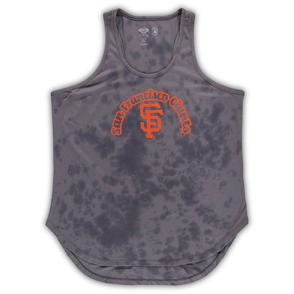 Women's Concepts Sport Charcoal San Francisco Giants Plus Jersey Tank Top & Pants Sleep Set