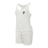 Women's Concepts Sport Cream San Francisco Giants Gardner Hacci Knit Romper