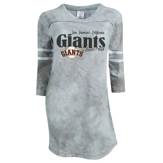 Lids San Francisco Giants Concepts Sport Women's Marathon Knit T-Shirt -  Black