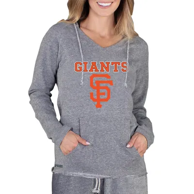 San Francisco Giants Concepts Sport Women's Mainstream Terry Long Sleeve Hoodie Top - Gray