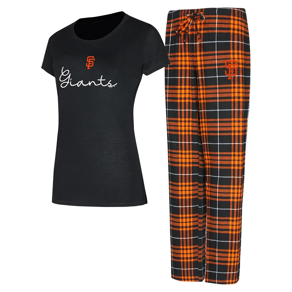 Women's Concepts Sport San Francisco Giants Vector T-Shirt & Pants Sleep Set