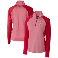 Lids San Francisco 49ers Cutter & Buck Americana Stealth Quarter-Zip  Pullover Top - Scarlet