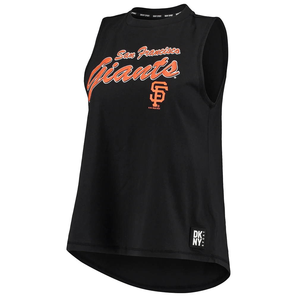 Women's DKNY Sport Black San Francisco Giants Marcie Tank Top