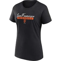 Ensemble combiné de t-shirts fan Fanatics pour femmes, noir/orange, San Francisco Giants