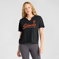 Women's Fanatics Black San Francisco Giants Fan Fave Stadium Slub Boxy T-Shirt