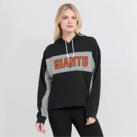 Sweat à capuche noir Fanatics pour femmes, Giants de San Francisco, rempli feuilles statistiques