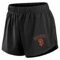 Women's Fanatics Black San Francisco Giants Mesh Shorts