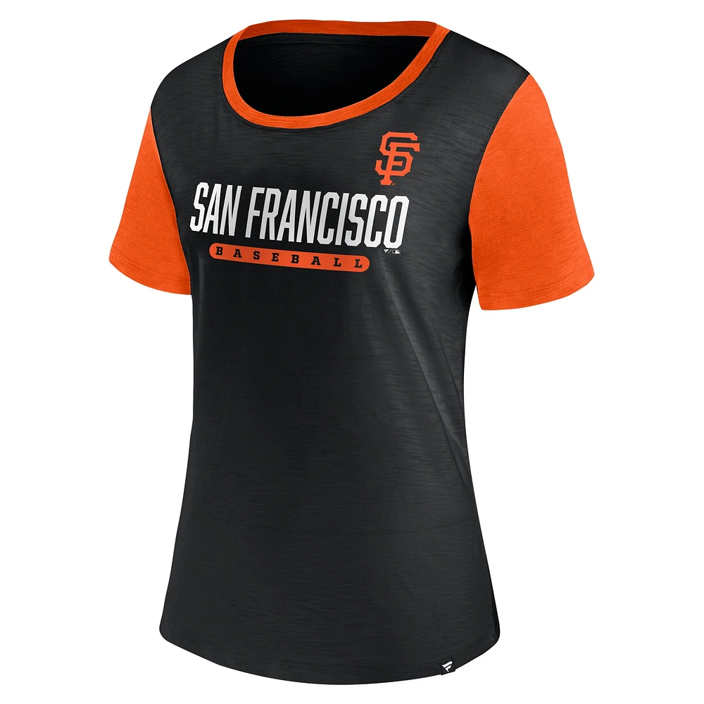 T-shirt noir Fanatics pour femmes des Giants Mound de San Francisco