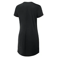 Robe t-shirt drapée froncée noire Fanatics pour femme des Giants de San Francisco