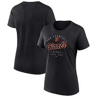 T-shirt d'arrivée de l'équipe Fanatics Black San Francisco Giants pour femmes