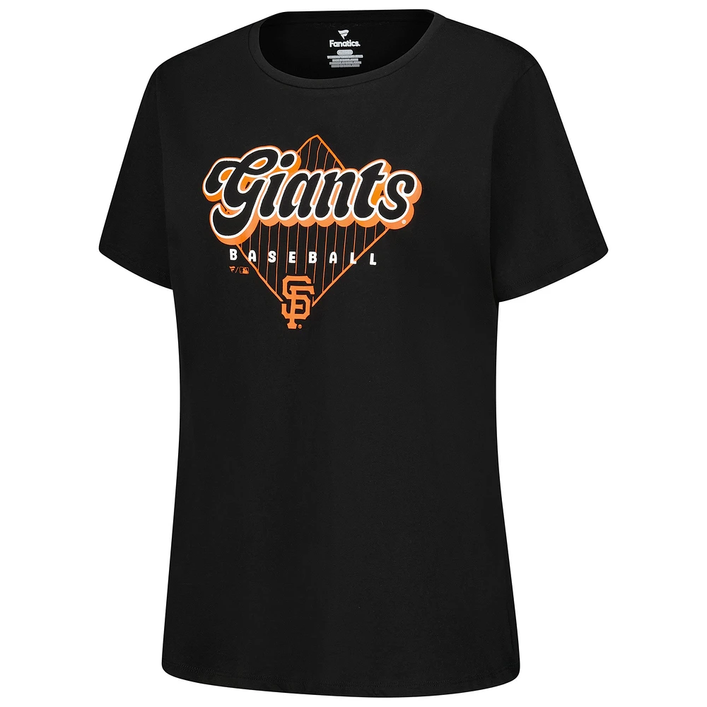 Women's Fanatics Black San Francisco Giants Wordmark T-Shirt