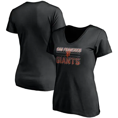 Women's Fanatics Branded Heathered Gray San Francisco 49ers Plus Size  Victory Script V-Neck T-Shirt