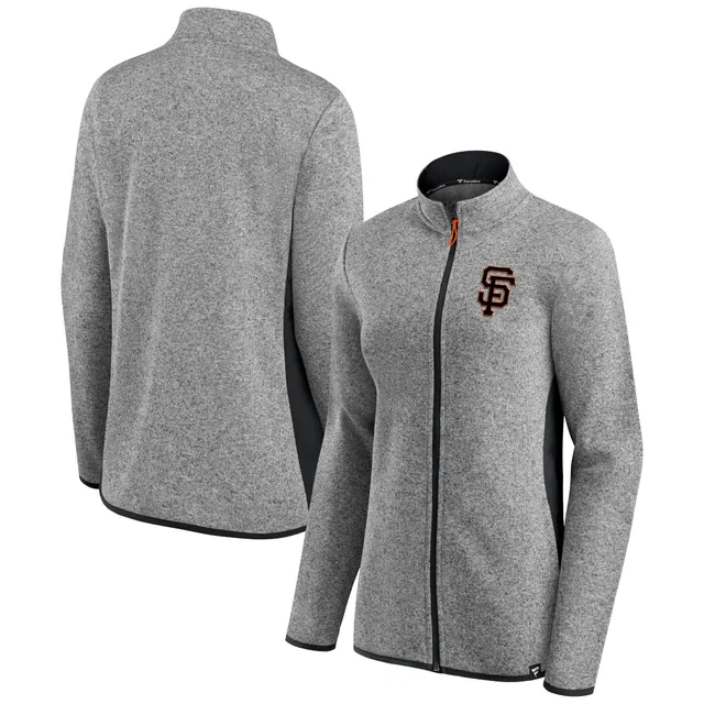 Antigua Women's San Francisco 49ers Fortune Quarter-Zip Oatmeal Pullover