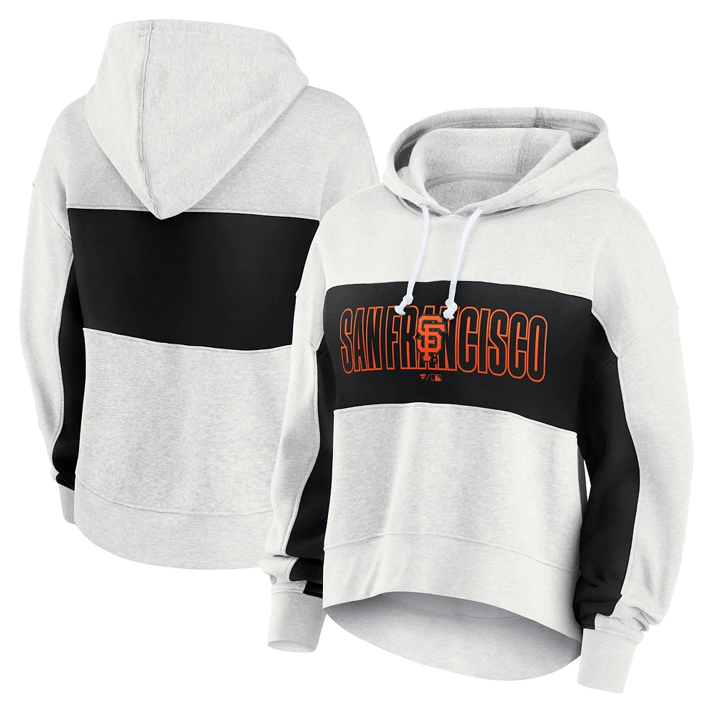 Sweat à capuche en polaire Fanatics Oatmeal San Francisco Giants Up For It pour femmes