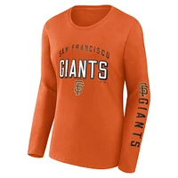 Women's Fanatics  Orange San Francisco Giants Team Long Sleeve T-Shirt