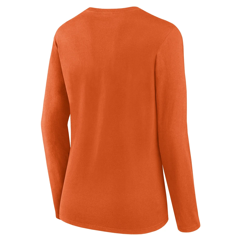 Women's Fanatics  Orange San Francisco Giants Team Long Sleeve T-Shirt