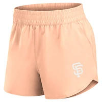 Women's Fanatics Pink San Francisco Giants Studio Woven Vibe Shorts