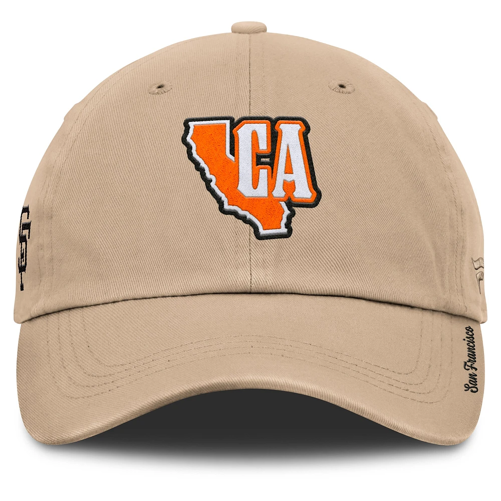 Casquette ajustable Fanatics Tan pour femme de la collection Cooperstown des Giants de San Francisco
