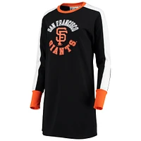 Women's G-III 4Her by Carl Banks Black San Francisco Giants Hurry Up Offense Long Sleeve Dress