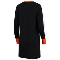 Women's G-III 4Her by Carl Banks Black San Francisco Giants Hurry Up Offense Long Sleeve Dress