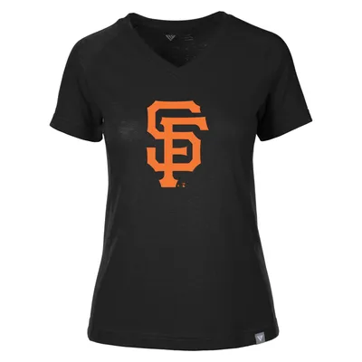 San Francisco Giants Levelwear Women's Ariya V-Neck T-Shirt - Black