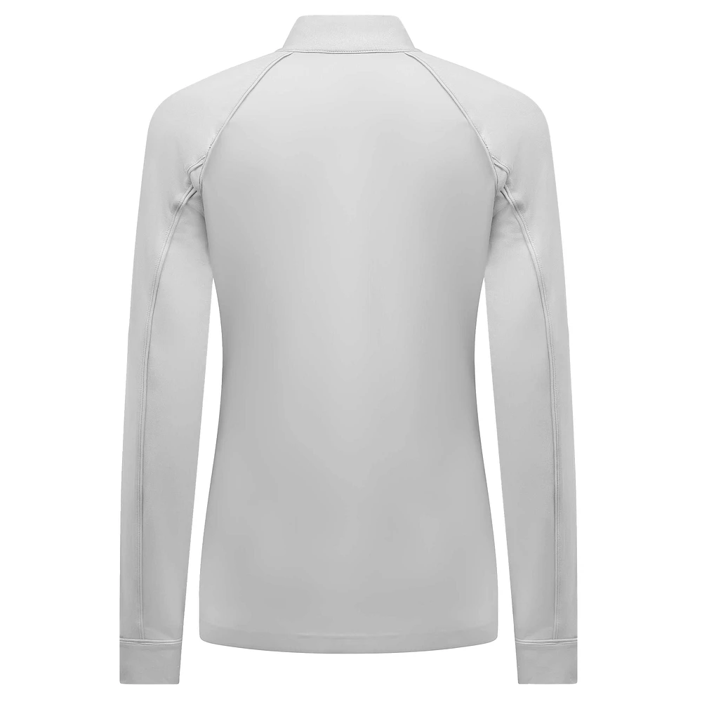 Women's Levelwear White San Francisco Giants Kinetic Insignia 2.0 Raglan Quarter-Zip Top