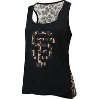 Women's Majestic Threads Black San Francisco Giants Leopard Tank Top