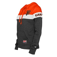 Women's New Era  Black San Francisco Giants Plus Color-Block Full-Zip Hoodie