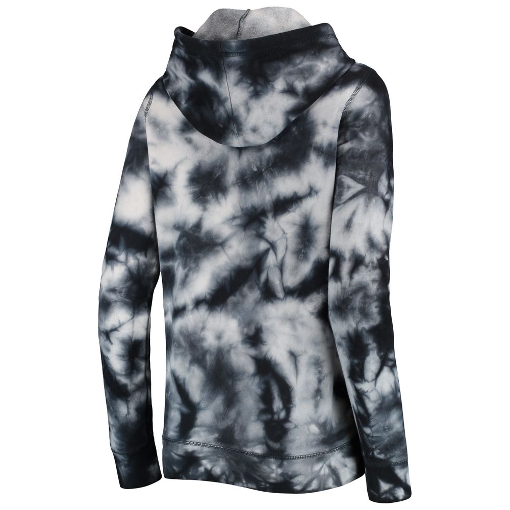 Women's New Era Black San Francisco Giants Tie-Dye Full-Zip Hoodie