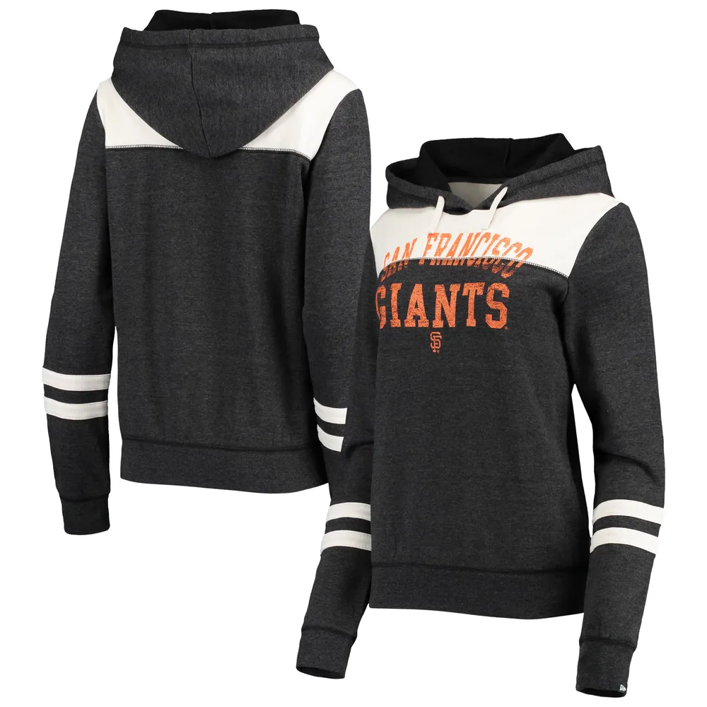 San Francisco Giants Women's Plus Size Colorblock Pullover Hoodie - Black