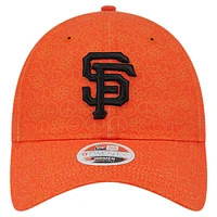 Women's New Era Orange San Francisco Giants Don't Worry 9TWENTY Adjustable Hat