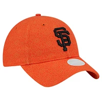 Casquette ajustable orange San Francisco Giants Don't Worry 9TWENTY de New Era pour femme