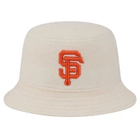 Women's New Era White San Francisco Giants Chrome Cozy Bucket Hat