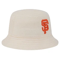 Women's New Era White San Francisco Giants Chrome Cozy Bucket Hat