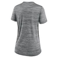 Women's Nike Anthracite San Francisco Giants Authentic Collection Velocity Performance V-Neck T-Shirt