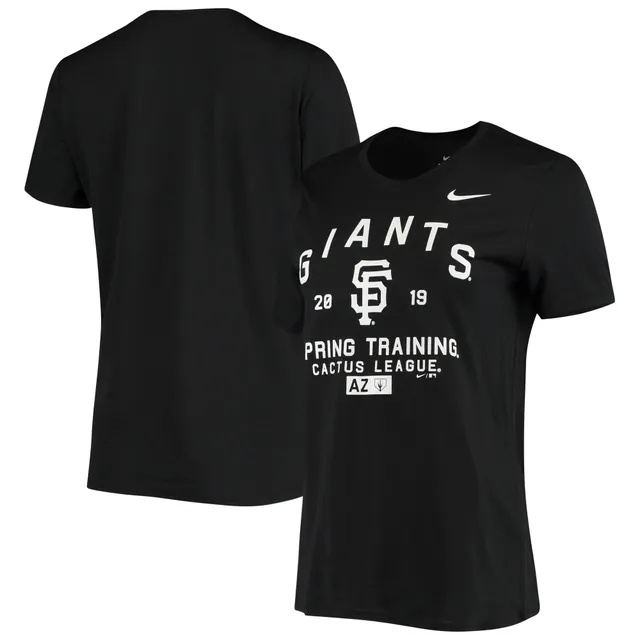 San Francisco Giants Nike Over Arch Performance Long Sleeve T-Shirt - Black