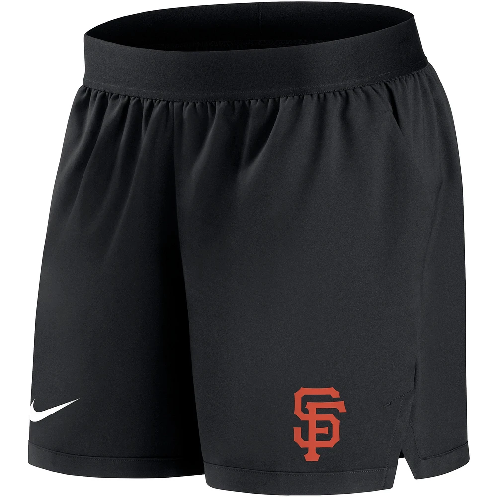 Women's Nike Black San Francisco Giants Authentic Collection Flex Vent Max Performance Shorts