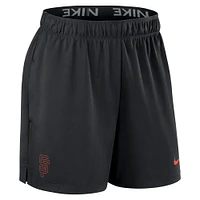 Women's Nike Black San Francisco Giants Authentic Collection Knit Shorts