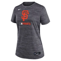 Women's Nike  Black San Francisco Giants Authentic Collection Velocity Performance T-Shirt