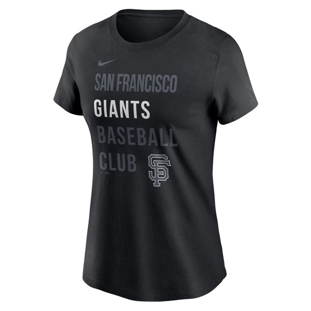 T-shirt Nike noir San Francisco Giants Baseball Club pour femme