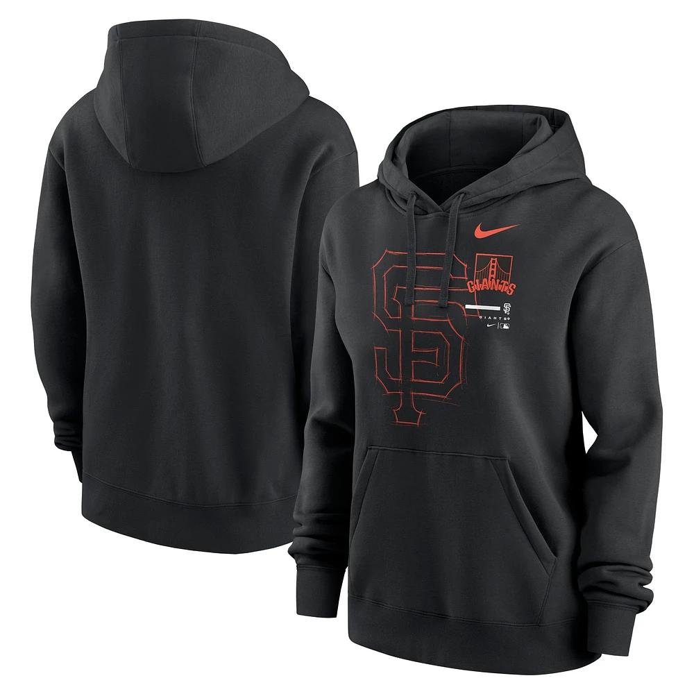 Women's Nike Black San Francisco Giants Big Game Pullover Hoodie