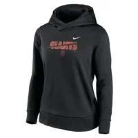 San Francisco Giants Nike Women's Club Angle Performance Pullover Hoodie - Black