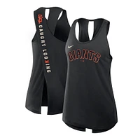 Débardeur Nike Crisscross Performance noir pour femme des San Francisco Giants