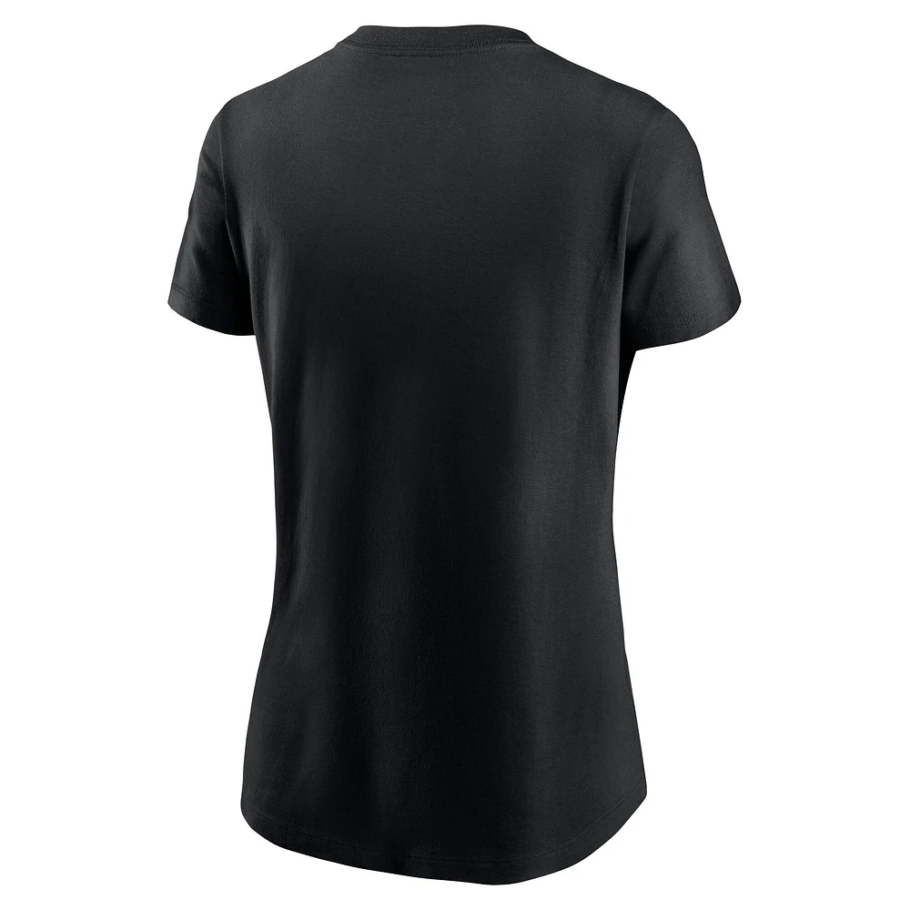 T-shirt Nike noir pour femme avec logo Fuse des Giants de San Francisco