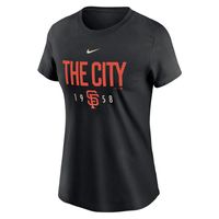 Women's Nike Black San Francisco Giants Local Team T-Shirt