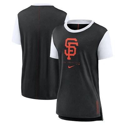 Women's Nike  Black San Francisco Giants Local Touch Fashion Top